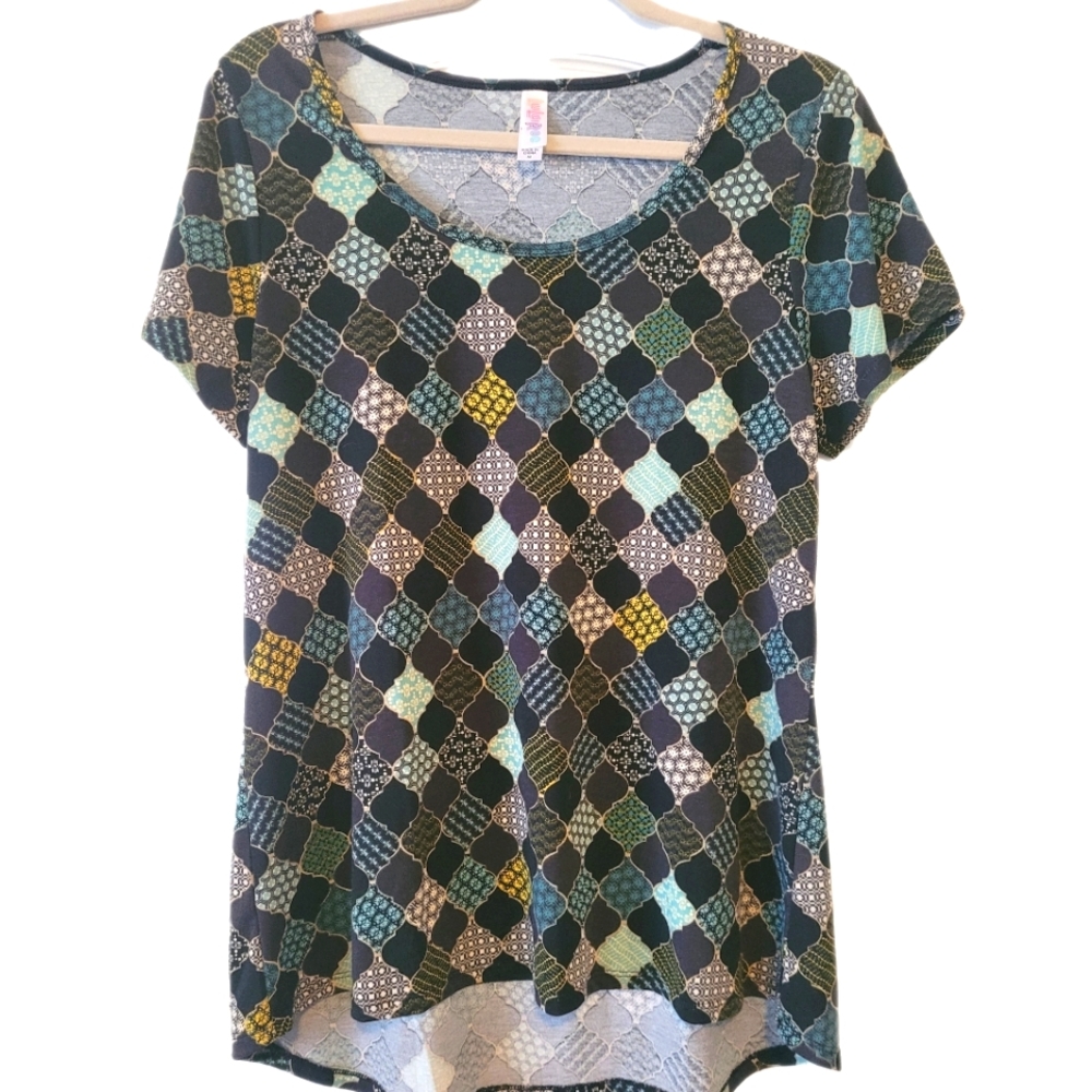 NWT Lularoe Classic T shirt Patchwork Print